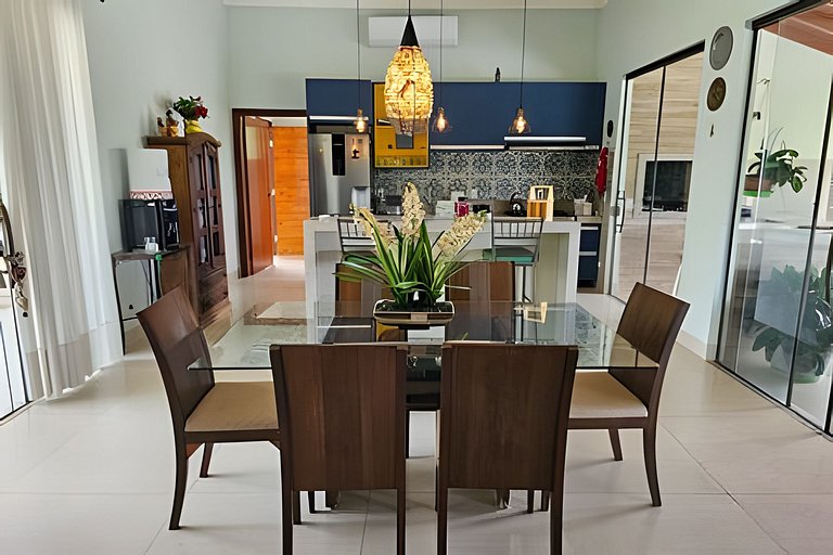 Casa Orquídeas, linda vista, lazer e conforto