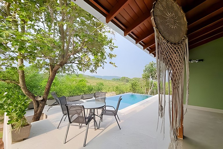 Casa Orquídeas, linda vista, lazer e conforto