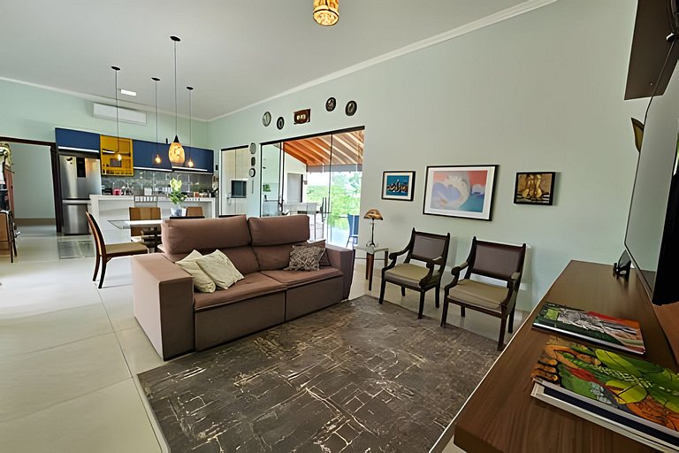 Casa Orquídeas, linda vista, lazer e conforto