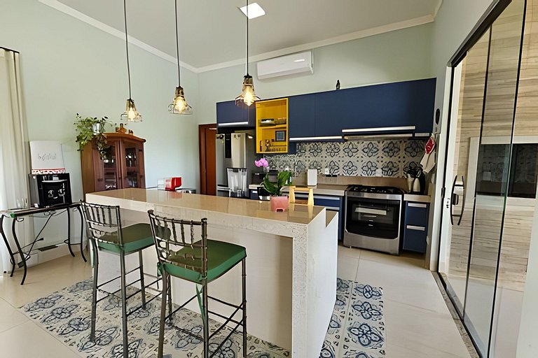 Casa Orquídeas, linda vista, lazer e conforto