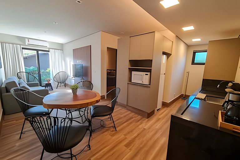 Flat Bonito Village, localização central, piscina