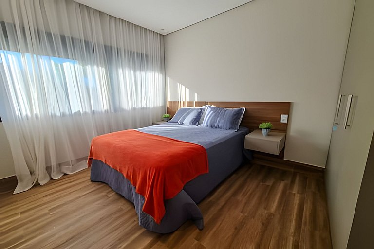 Flat Bonito Village, localização central, piscina