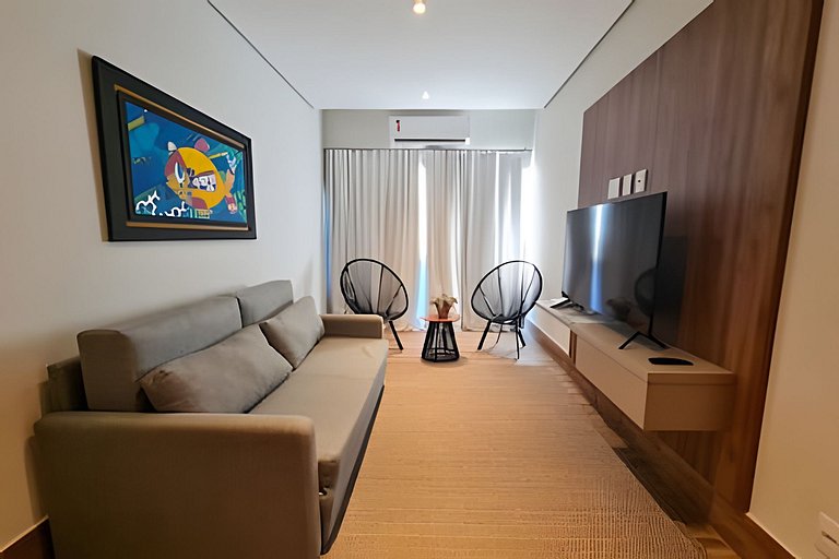 Flat Bonito Village, localização central, piscina