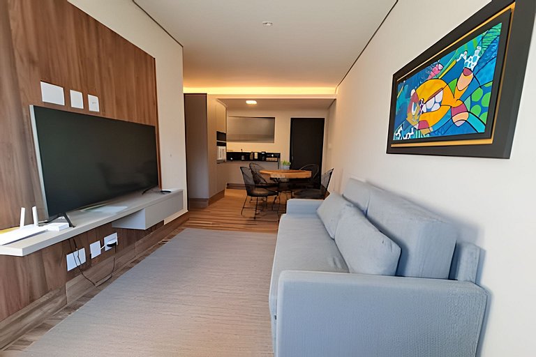 Flat Bonito Village, localização central, piscina