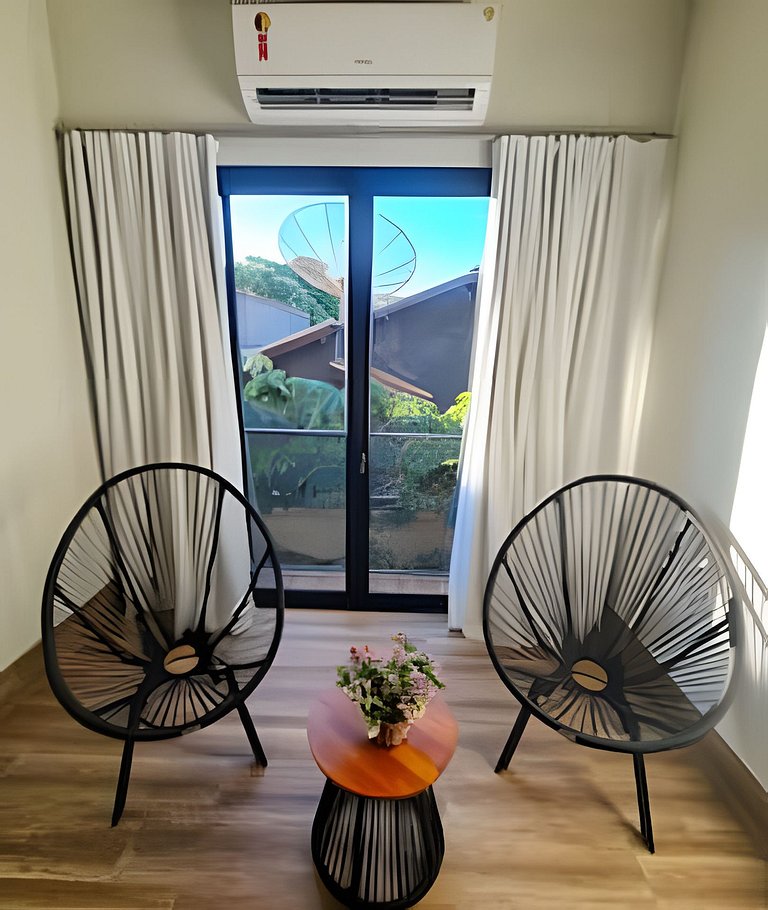 Flat Bonito Village, localização central, piscina