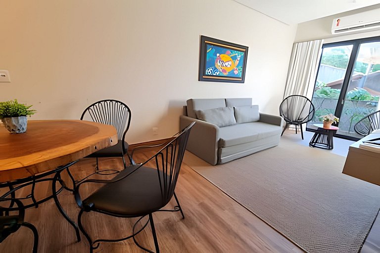 Flat Bonito Village, localização central, piscina