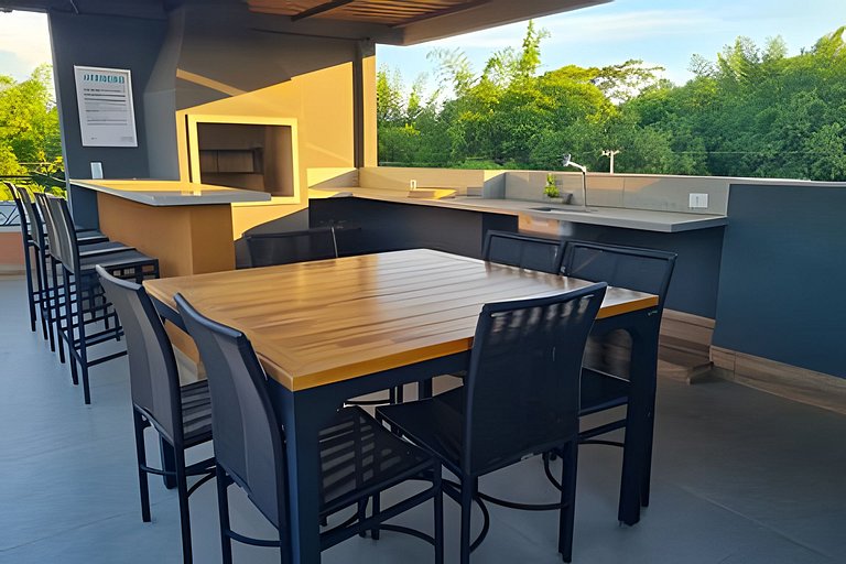 Flat Bonito Village, localização central, piscina