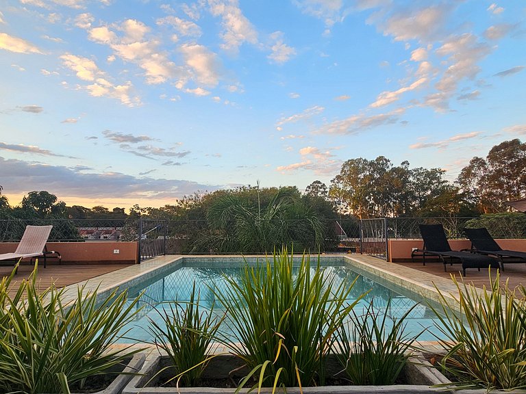 Flat Bonito Village, localização central, piscina