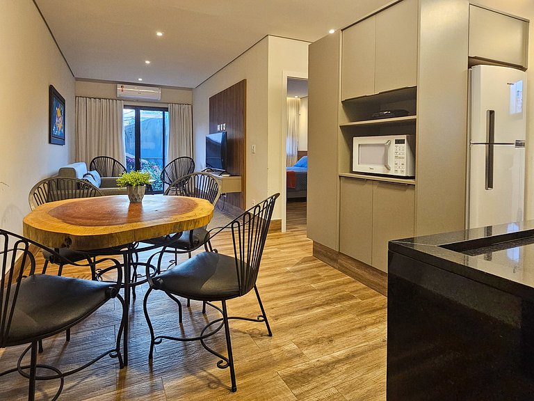 Flat Bonito Village, localização central, piscina