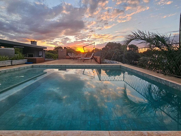 Flat Bonito Village, localização central, piscina