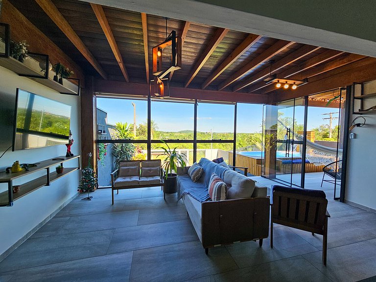 Casa Vista Bela, ótima localização, 9 pessoas