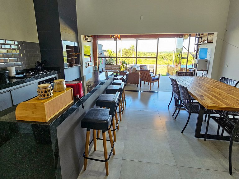 Casa Vista Bela, ótima localização, 9 pessoas