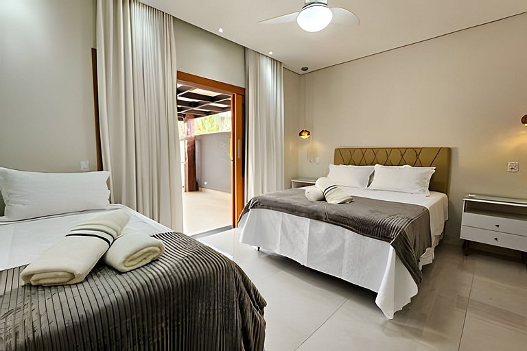 Recanto Sabiá, Área gourmet climatizada, piscina