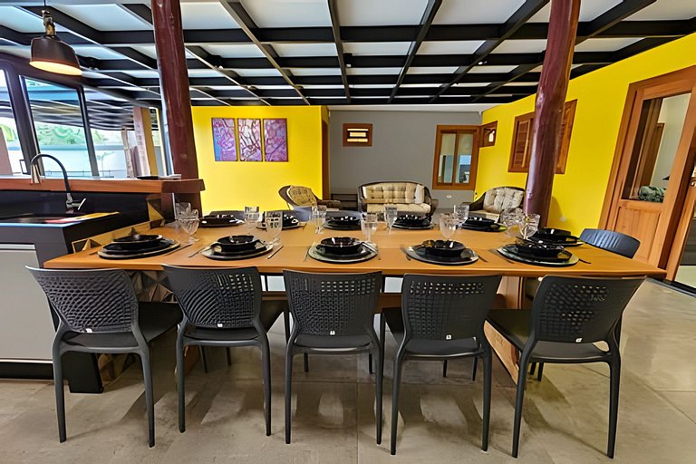 Recanto Sabiá, Área gourmet climatizada, piscina