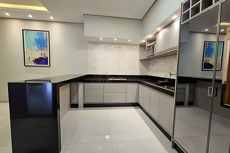 Recanto Sabiá, Área gourmet climatizada, piscina