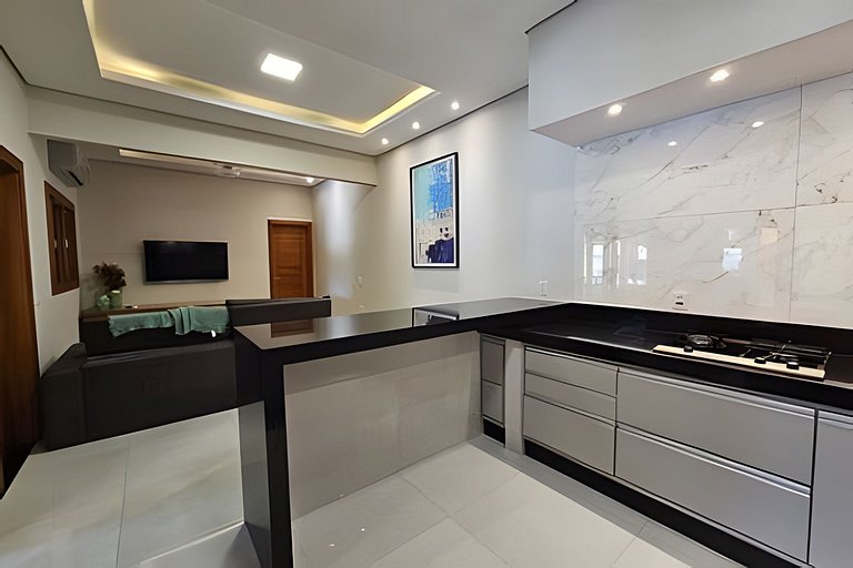 Recanto Sabiá, Área gourmet climatizada, piscina