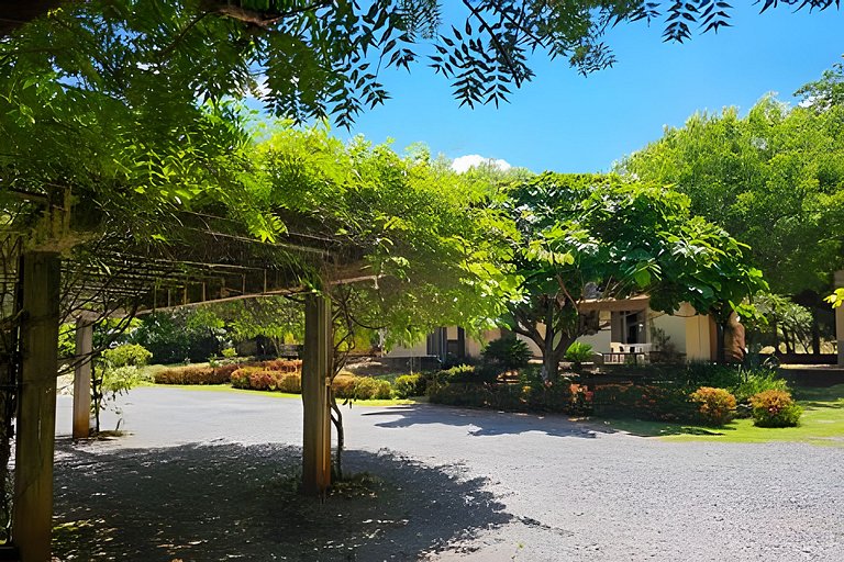 Charme de um típico chalé de campo com lareira.