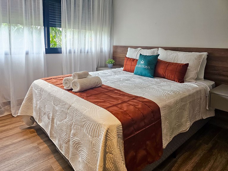 Flat Bonito Village, localização central, piscina