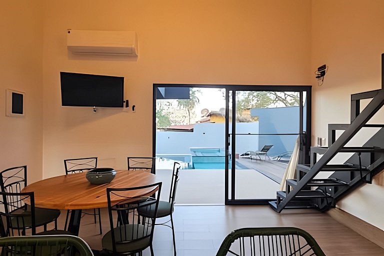 Casa da Cascata, nova, piscina, vista, alto padrão