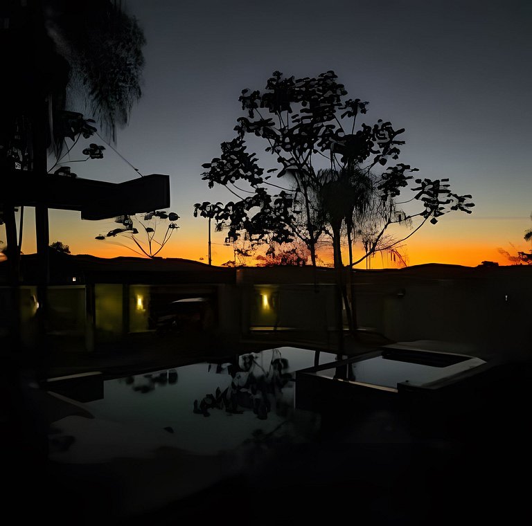 Casa da Cascata, nova, piscina, vista, alto padrão