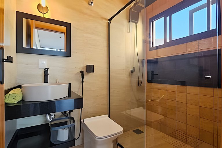 Casa da Cascata, nova, piscina, vista, alto padrão