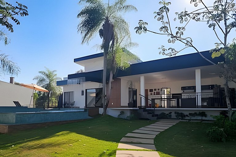 Casa da Cascata, nova, piscina, vista, alto padrão
