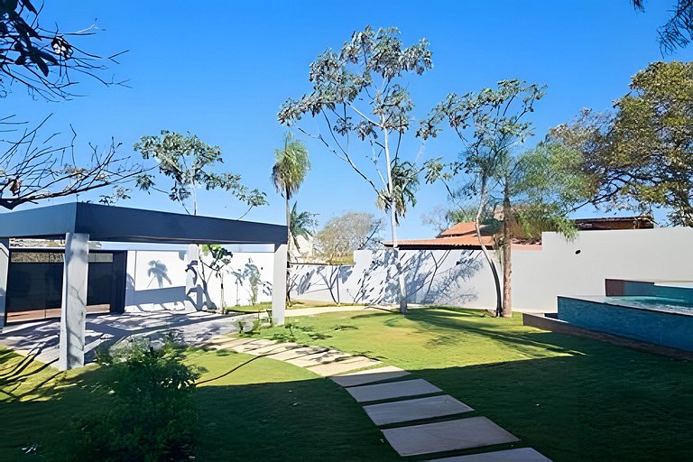 Casa da Cascata, nova, piscina, vista, alto padrão