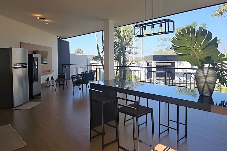 Casa da Cascata, nova, piscina, vista, alto padrão